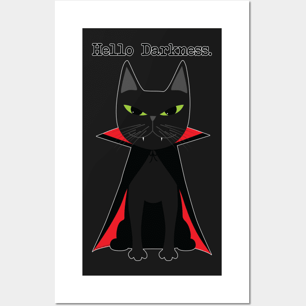 Hello Darkness Wall Art by uncutcreations